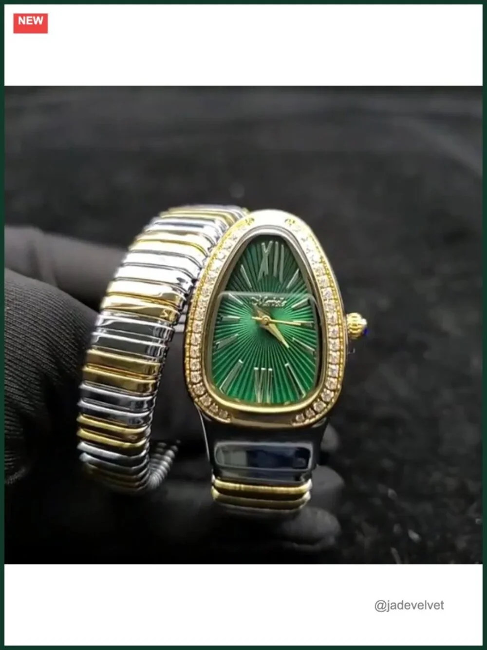 Snake Face Women's Watch Waterproof Steel Dainty Dress Wristwatch